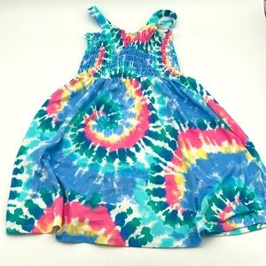 Girls Tie-Dye Summer Dress